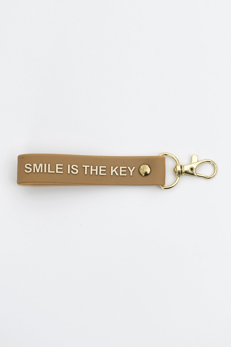 Smile is the key - lala cappuccino keychain