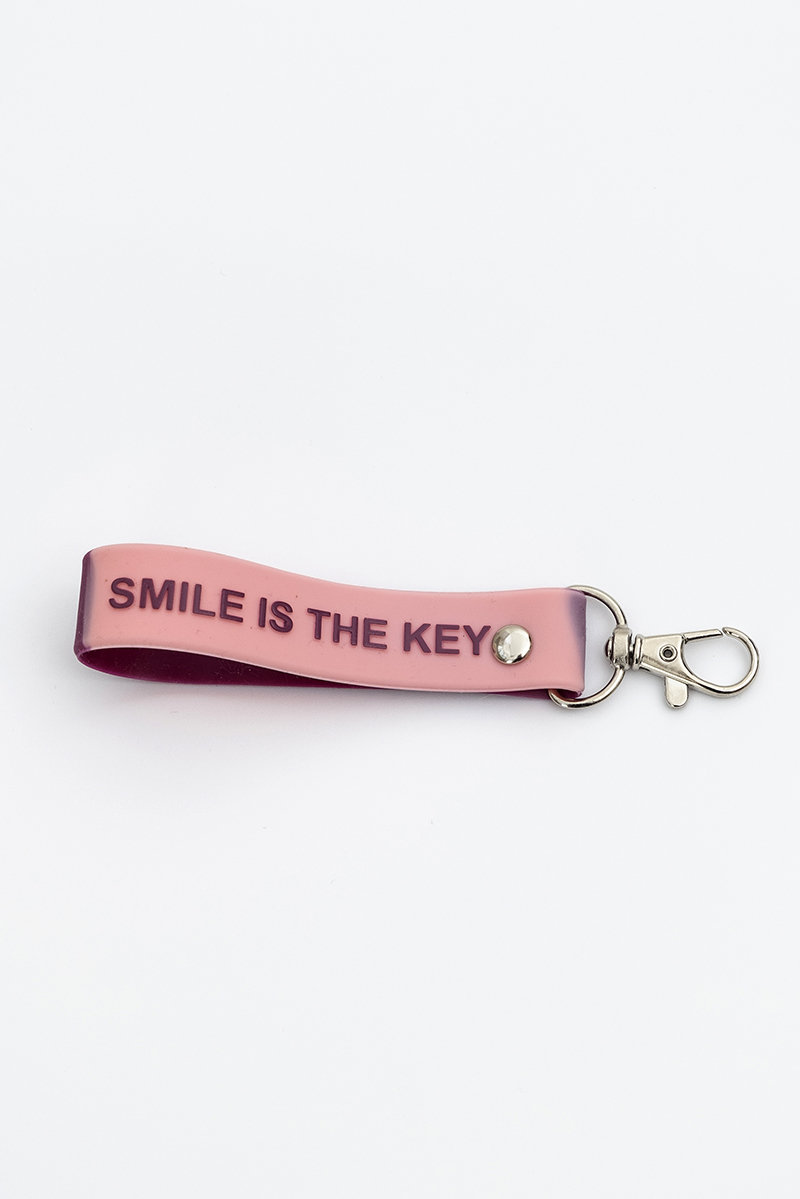 Smile is the key - rose lala keychain